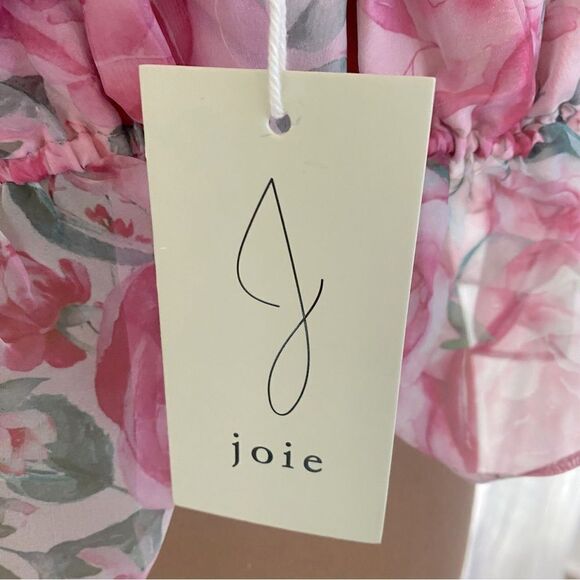 Joie Floral Puff Sleeve Crop Top - Picture 3 of 4